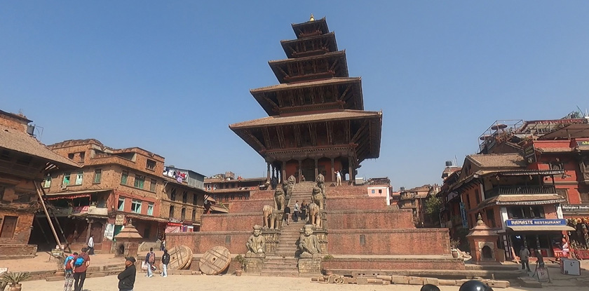 The tallest temple from Bhaktapur