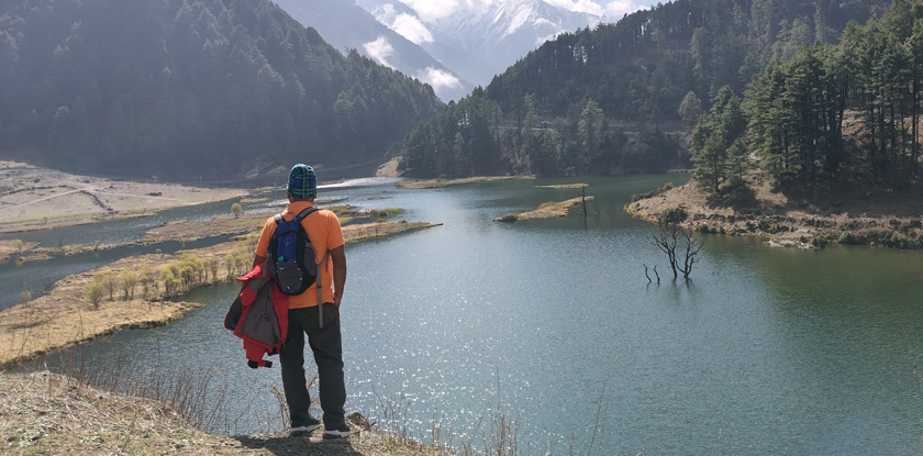Titi lake nearby Titi village 