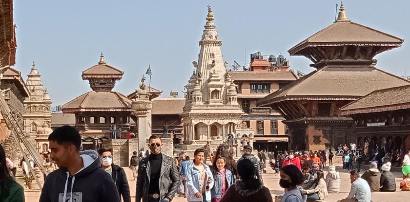 Heritage walk in Bhaktapur