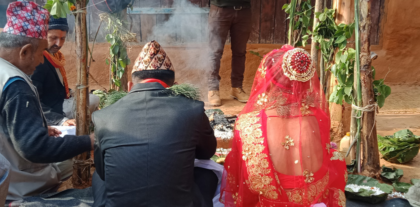 Traditional wedding in Nepal