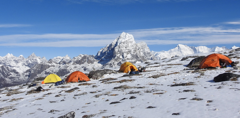 View from Ama Dablam advance camp 